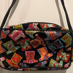 Sydney Love crossbody handbag with Rare Hard to Find Asian Shirt Print Oattern